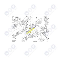 Piedziņas vārpsta BOSCH GBH 2-26 DRE piedziņas gultņu komplektam ()