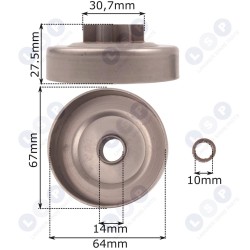 Sajūga trumuļa grozs HUSQVARNA 235 236 240 240E (5903794700574)
