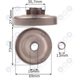 Sajūga trumuļa grozs HUSQVARNA 340 345 350 351 445 450 (5903794700581)
