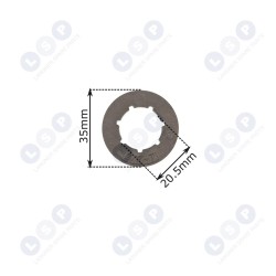 Peldošais zobrats benzīna zāģim 3/8 7 (5903794731356)