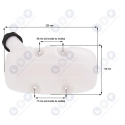 Degvielas tvertne HUSQVARNA 143R II (5903794701342)