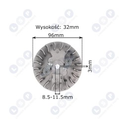Magneto zāģim 3800 NAC magnētiskais ritenis 96 mm (5903794730410)
