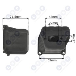 Izplūdes trokšņa slāpētājs motorzāģim 4500 5200 5800 Ķīnā (5903794730670)