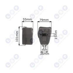 Izplūdes trokšņa slāpētājs Partner P 350 351 (5903794730700)