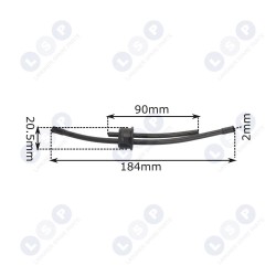 Degvielas šļūtene motorzāģim 2500 3800 šļūtenes kabelim (5903794730731)