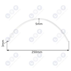 Degvielas šļūtene Husqvarna 137 142 Partner P350 motorzāģa šļūtenes kabelim (5903794730755)