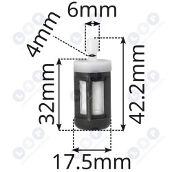 DEGVIELAS FILTRS STIHL TS410 FS38 FS45 FS120 BT121 FR450 krūmgriežiem, zāģiem un citiem (5903794734159)