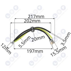 Degvielas padeves vads krūmgriezim ar vienvirziena vārstu un filtra šļūteni (5903794730922)