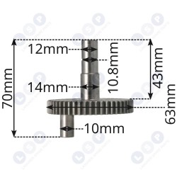 Ekscentriskais zobrats Bosch GBH 11 DE, GBH 10 DC, 1617000994 (5903794701854)