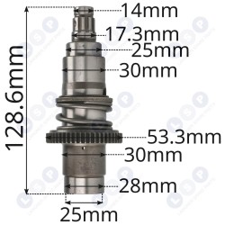 Pastiprināta fiksācijas uzmava Makita HR 2470 FT, T, DHR264, HR262TD (5903794702950)