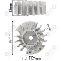 Magnētiskā spararata STIHL MS180 MS170 018 017 (5903794720497)