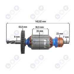 BOSCH PSB 450 urbšanas rotors, 2604011173 (5903794703605)