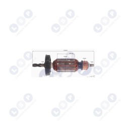 Rotors Bosch GSB 20-2 RCE urbjmašīnai, 4 zobi (5903794703643)