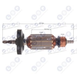 Rotors Bosch GSB16, GSB16RE urbjmašīnai, 2604011254 (5903794703650)