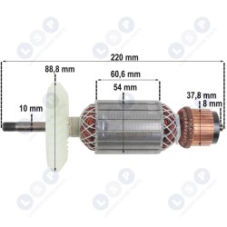 Ротор шлифовальной машины BOSCH GWS 23-230 GWS 24-230 (5903794703780)