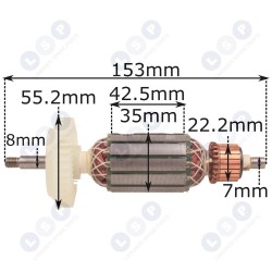 Роторная шлифовальная машина Bosch PWS 8-125 9-125 CE (5903794703803)