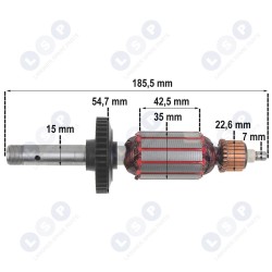 Ротор Bosch GGS 27 C POF 600 ACE GKF 600 CE GGS27 (5903794703810)