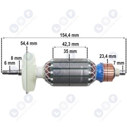Ротор для шлифовальной машины BOSCH GWS1000 GWS 10-125 ()