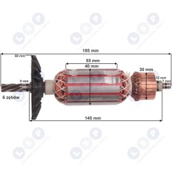 Ротор для бензопилы Bosch GKS 55, 65, 1604010328 (5903794703971)