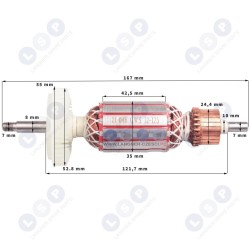 Тип ротора GWS 12-125 CI CIE 13-125 1607000V33 (5903794704022)