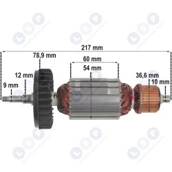 Ротор измельчителя MAKITA GA9040 GA9040R (5903794704336)