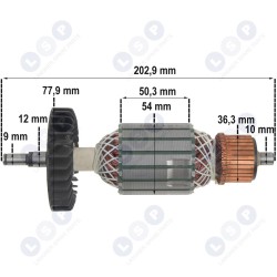 Ротор шлифовальной машины GA9049 9047 9057 516708-1 (5903794704343)