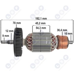 Ротор для шлифовальной машины Makita 9069 9067 9069 S, 516773-0 (5903794704367)