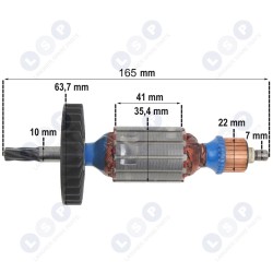 Дрель-ротор MAKITA HR2460 HR2470 HR2470F (5903794704404)