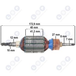 Тип ротора MAKITA HR4000 HR4040C 516328-1 (5903794704411)