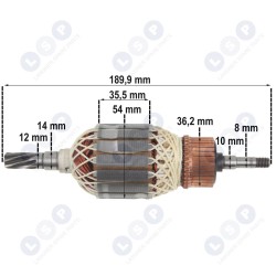 Ротор для молотка Makita HR 5001 C, 516778-0 (5903794704442)