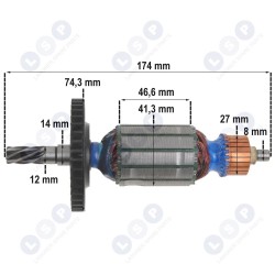 Ротор для отбойного молотка Makita HM 1100, 515288-7 (5903794704459)