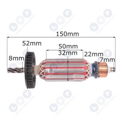 Ротор MAKITA HP2050 HP2051 DP4011 517414-1 (5903794704589)