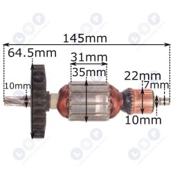 Ротор для молота MAKITA HR2300 515354-7 (5903794704602)