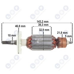 Ротор для прямой шлифовальной машины Celma PRAa 40, C-33475P (5903794704732)