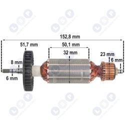 Rotors HITACHI G10SS G11SR2 G12SR2 G13SS 360802E (5903794704848)