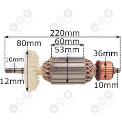 Hitachi G23SC3 G23SE2 G18SE3 360594E rotors (5903794704879)