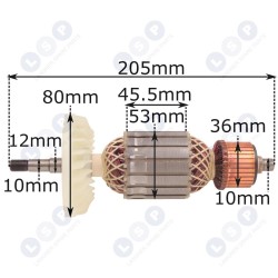 Slīpmašīnas rotors Hitachi G23SF2, G18SH, G23U2 360558 (5903794704886)