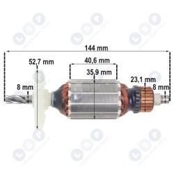 Hitachi DH24PB2 DH24PC2 āmura rotors 360648E (5903794704930)