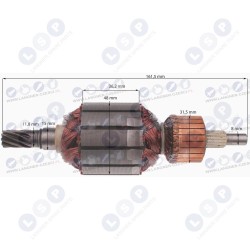 Rotors HILTI TE 72, TE 60, 72343-7 demontāžas āmuram (5903794705050)