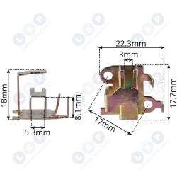 Birstes turētājs Bosch PWS 600, 700, 1601323019 (5903794705159)