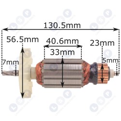 Sukas rotora gultnis CELMA PRCr 10/6 AEO ES BEO 500W urbjmašīnai ()
