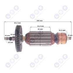 Ротор для УШМ Элтос-Элпром БОЛГАР МА 2000, МВА 2001 (5903794705333)
