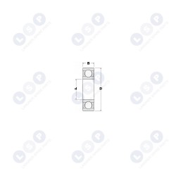 Lodīšu gultnis 62012ZZ KLĪNS C3 VIENA RINDA 12x32x10 (5903794733084)