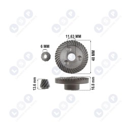 Ātrumkārbas tips BOSCH GWS 9-115 125 GWS 750 (5903794719347)