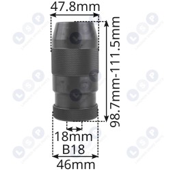 Pašbloķējoša urbšanas patrona 1-16 mm B18 (5903794706378)