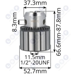Urbšanas patrona, galva, galva 16 mm 1/2 collas (5903794706408)
