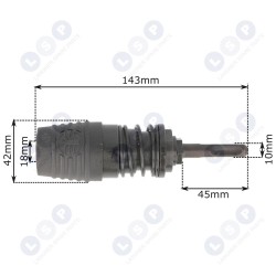 SDS MAX urbju adapteris SDS Plus cilpai (5903794729704)