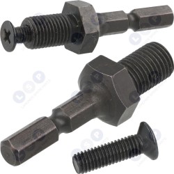 1/4' sešstūra uz 3/8' vītnes adapteris skrūvgriezim (5903794729896)