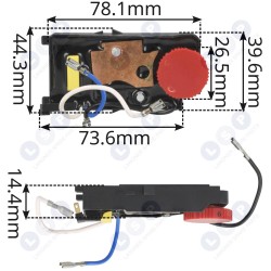 Ātruma regulators BOSCH GWS 14-125 CIE 1607233292 dzirnaviņām (5903794706583)