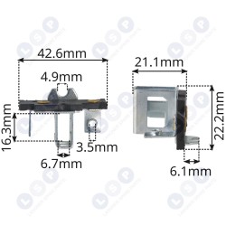 Birstes turētājs Bosch GWS 20-230, 23-230, 1604336021 (5903794706644)